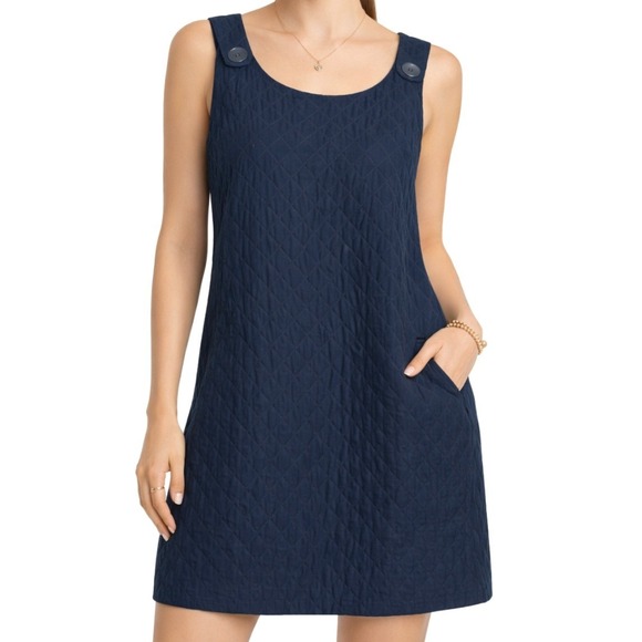 Mango Dresses & Skirts - Mango MNG NWT Black Quilted Pinafore Mini Dress Pockets 439Sally Womens Size M